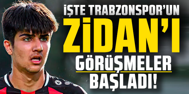 İşte Trabzonspor'un yeni Zidan'ı! Görüşmeler başladı!