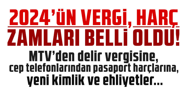 Te Zaml Vergi Ve Har Lar Belli Oldu Karadeniz Gazetesi