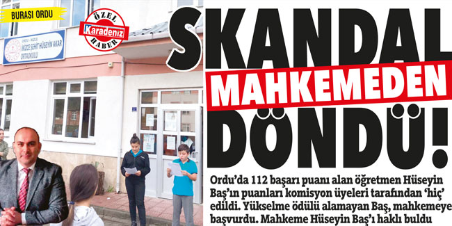 Skandal Mahkemeden D Nd Karadeniz Gazetesi