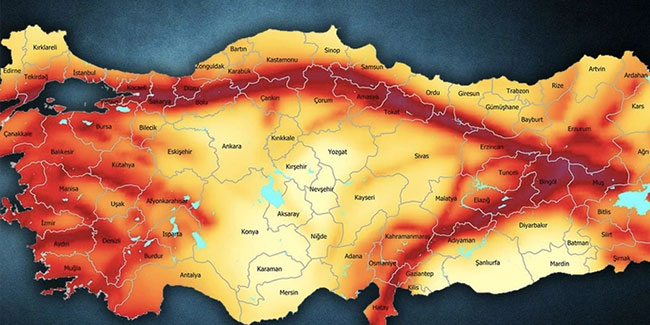 İşte Türkiye'de 7'nin üzerinde deprem beklenen en riskli iller!