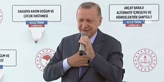 Erdoğan Sakarya'da ''müjde'' verdi: ''İnşallah çok yakında...''