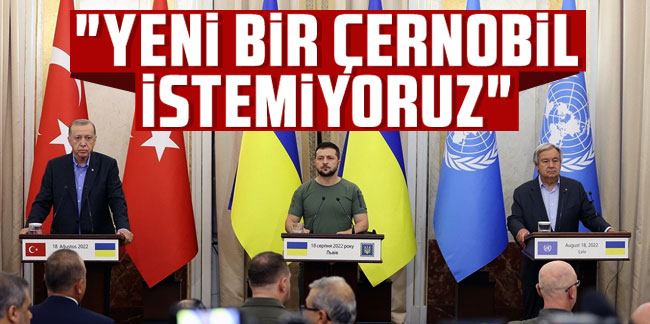 Cumhurbaşkanı Erdoğan'dan üçlü zirve sonrası açıklama: "Yeni bir Çernobil istemiyoruz"