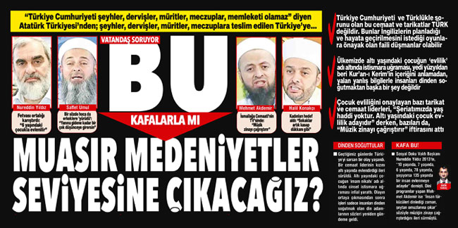 Vatandaş soruyor: Biz muasır medeniyetler seviyesine bu kafalarla nasıl çıkacağız?