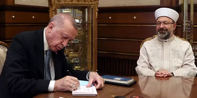 Cumhurbaşkanı Erdoğan'dan Türkiye Diyanet Vakfına kurban bağışı