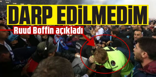 Ruud Boffin: Darp edilmedim