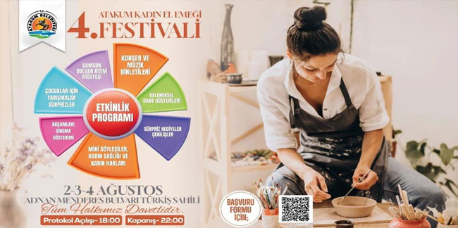 '4. Kadın El Emeği Festivali' Atakum sahilinde başlıyor