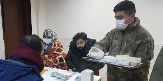 MSB: Hadımköy'de mahsur kalan 71 kişi kışlada misafir edildi
