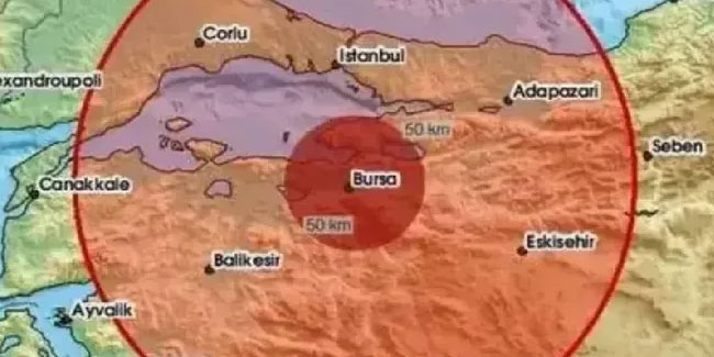 Bursa'da 4 büyüklüğünde deprem