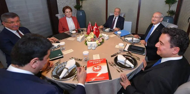 Aday kim olacak? 6'lı masa perşembe günü toplanıyor!