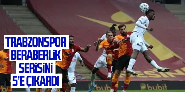 Trabzonspor beraberliklere abone oldu! Seri 5 maça çıktı