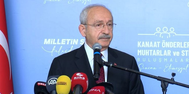 Kılıçdaroğlu: “Bizim iki kırmızı çizgimiz var; bayrağımız ve vatanımız”