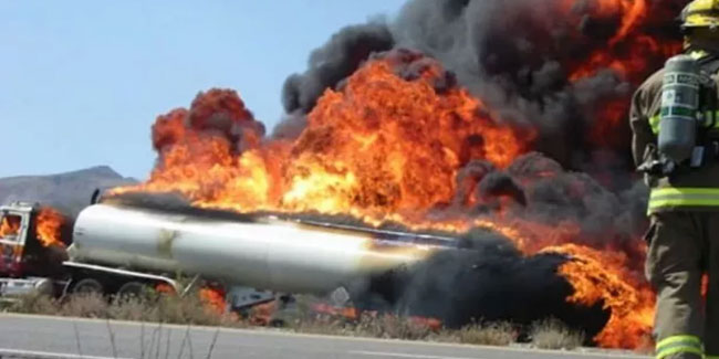 Akaryakıt tankeri patladı: 13 ölü, 11 yaralı