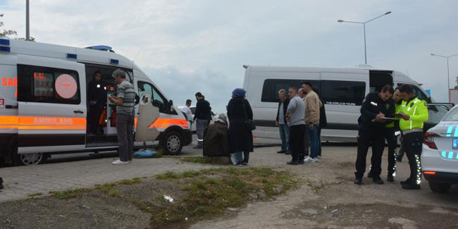 Ordu'da işçileri taşıyan minibüs kaza yaptı: 10 yaralı
