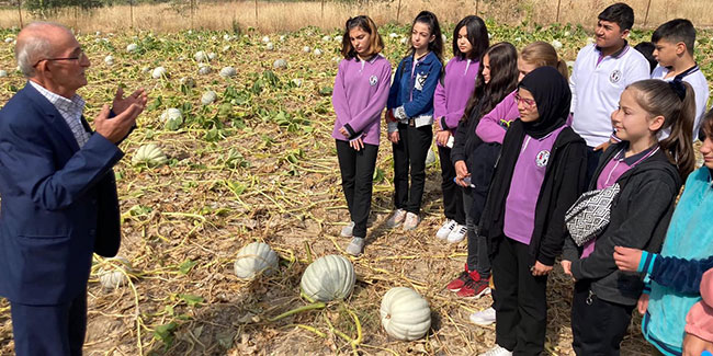 Bayburt'ta öğrencilere organik tarım ve ata tohumunun önemi anlatıldı