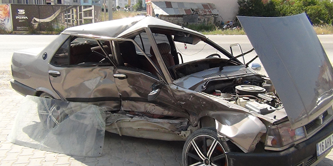 İnegöl’de trafik kazası: 1 yaralı