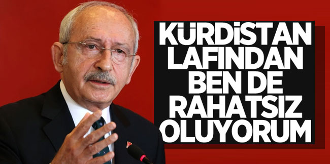 Kemal Kılıçdaroğlu: Kürdistan lafından rahatsız oluyorum