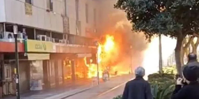Antalya'da dönerci dükkanı yangını