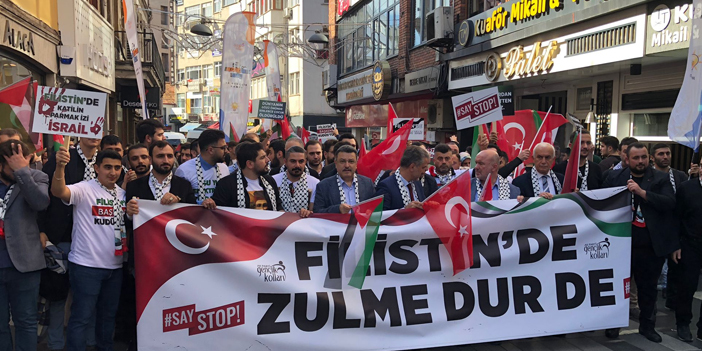 Ak Parti Trabzon 'Bugün Gazze’deki zulme dur de'