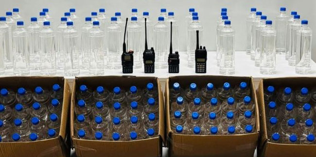 Samsun'da 200 litre etil alkol ele geçirildi