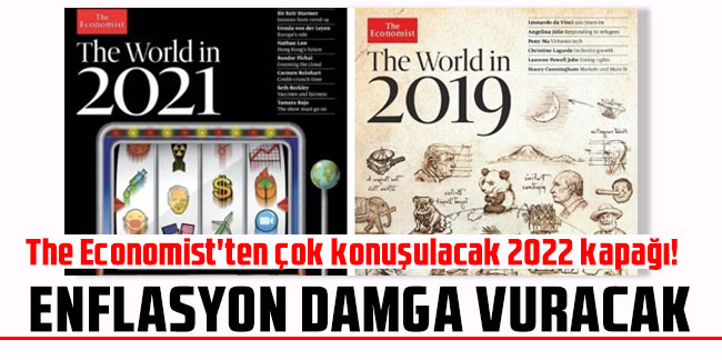 The Economist'ten çok konuşulacak 2022 kapağı! Enflasyon damga vuracak