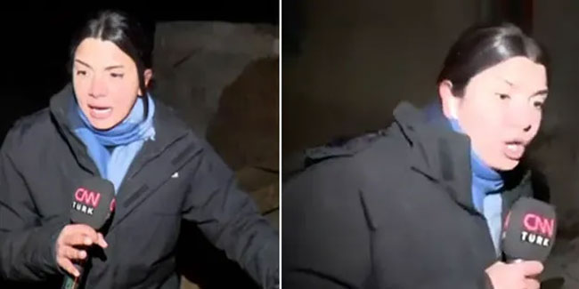 CNN Türk muhabiri canlı yayında depreme yakalandı