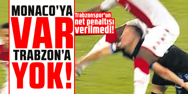 Trabzonspor'un net penaltısı verilmedi! Taraftar isyan etti