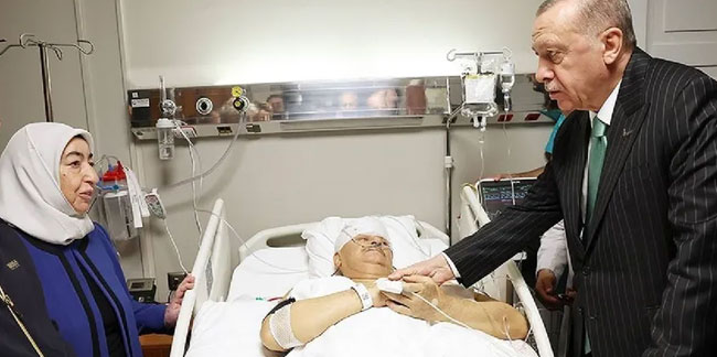 Cumhurbaşkanı Erdoğan, Binali Yıldırım'ı hastanede ziyaret etti!