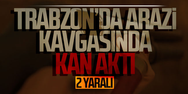 Trabzon’da arazi kavgasında kan aktı! 2 yaralı