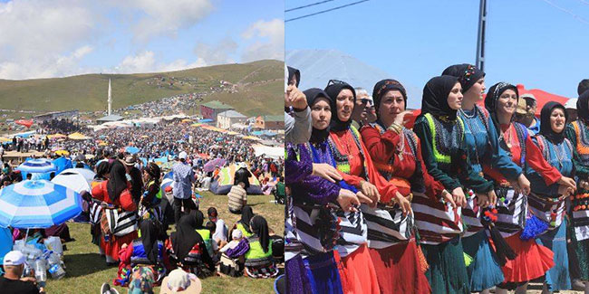 Trabzon'da Kadırga Yayla Şenliğinden renkli görüntüler