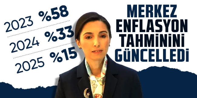 Merkez Bankası'nın 2023 yıl sonu enflasyon tahmini: Yüzde 58