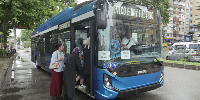 Trabzon’da elektrikli otobüs ilk testi geçti!