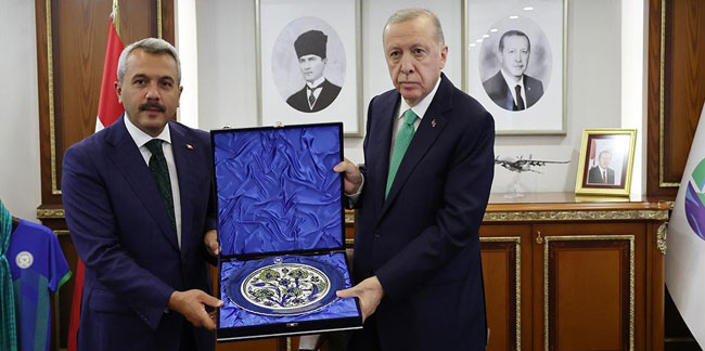 Erdoğan'dan Rize Valiliği'ne ziyaret