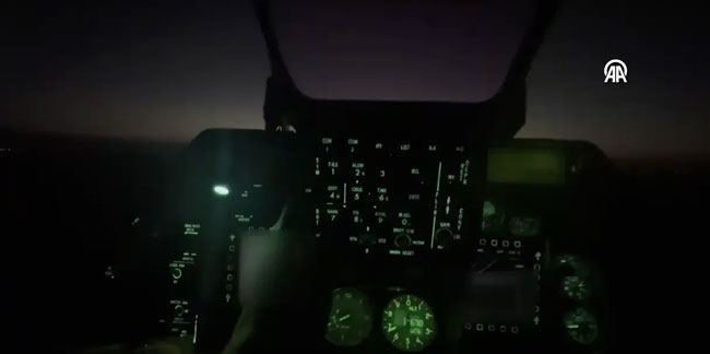 MSB F-16 uçaklarımızın gece uçuşu görüntülerini paylaştı