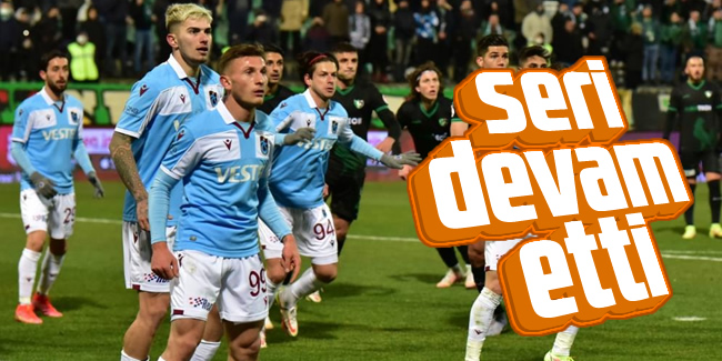 Trabzonspor'da seri devam etti