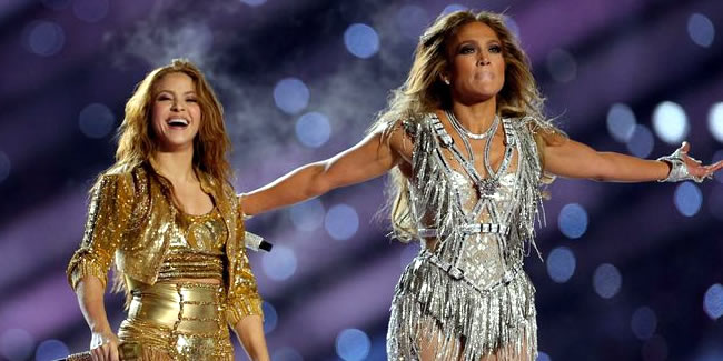 2020 Super Bowl şovuna Jennifer Lopez ve Shakira damga vurdu