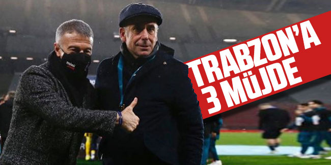 Trabzonspor'a 3 müjde