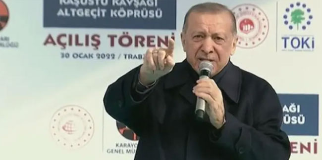 Cumhurbaşkanı Erdoğan'ı sinirlendiren pankart!