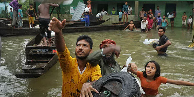 Muson yağmuru felaketi: İki ülkede az kişi 59 hayatını kaybetti