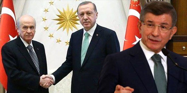 Davutoğlu'ndan Erdoğan'a Bahçeli üzerinden üçlü koalisyon tepkisi