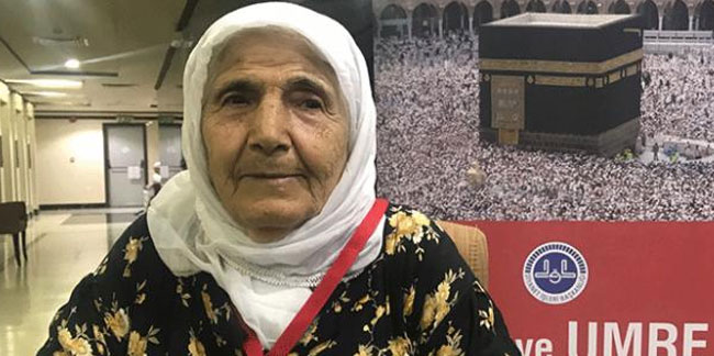 Trabzonlu Ayşe Teyze 14 yıl sonra hayaline kavuştu! Türkiye'den en yaşlı hacı adayı