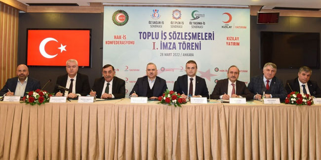 İmzalar atıldı: Hak-İş ve Türk Kızılay Yatırım a.ş. işbirliği…