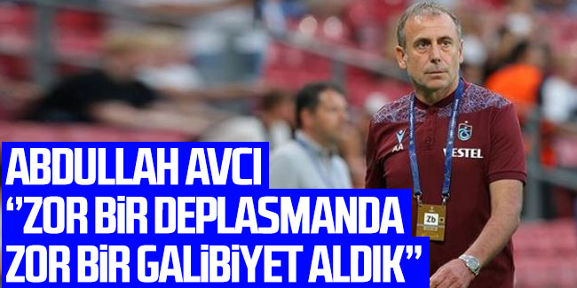 Trabzonspor teknik direktörü Abdullah Avcı, Kayserispor maçının ardından konuştu!