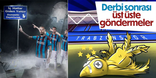Trabzonspor'dan Fenerbahçe'ye göndermeler