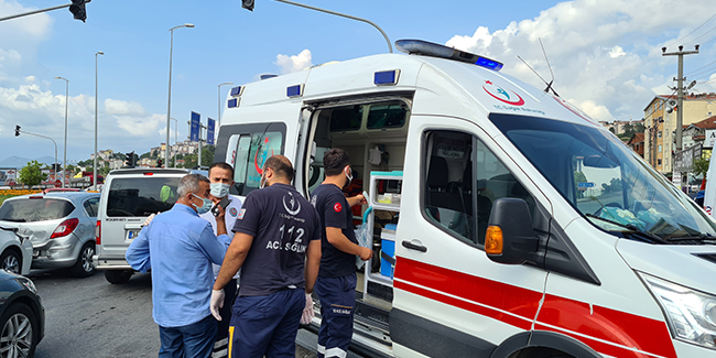 Zonguldak'ta zincirleme trafik kazası: 2 yaralı