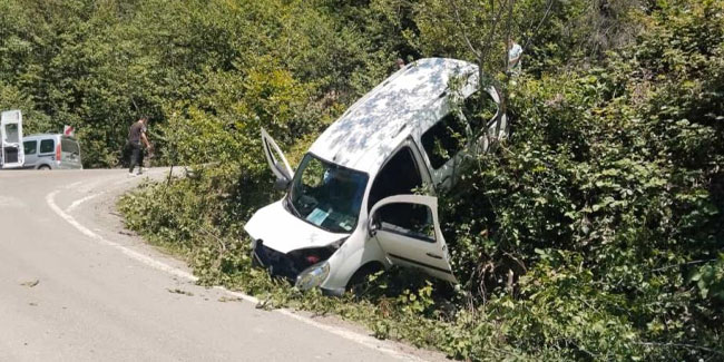 Trabzon'da yayla yolunda kaza: 9 yaralı