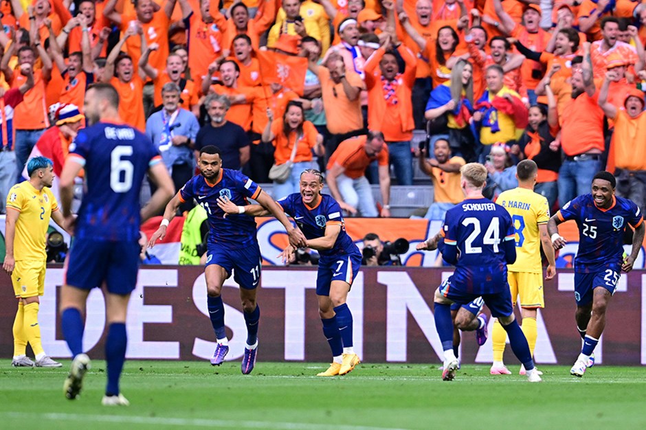 Hollanda, Romanya'yı üç golle EURO 2024'ün dışına itti