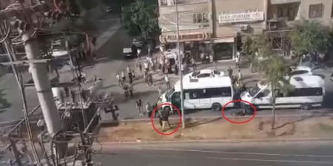 Diyarbakır'da minibüs şoförleri birbirine girdi