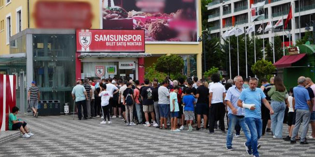 Samsunspor - Beşiktaş maçı biletlerine yoğun ilgi