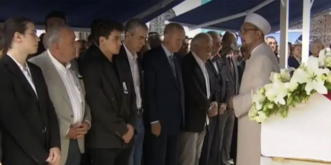 Mehmet Barlas'a veda! Erdoğan cenaze töreninde
