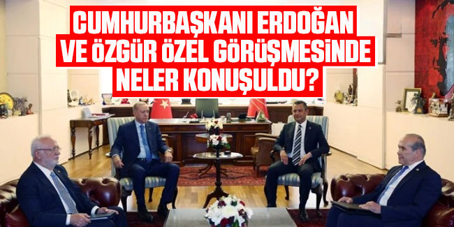 Cumhurbaşkanı Erdoğan ve Özgür Özel görüşmesinde neler konuşuldu? 